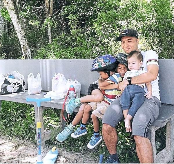 Hafizan enjoys the shared experiences in nature with his sons. 