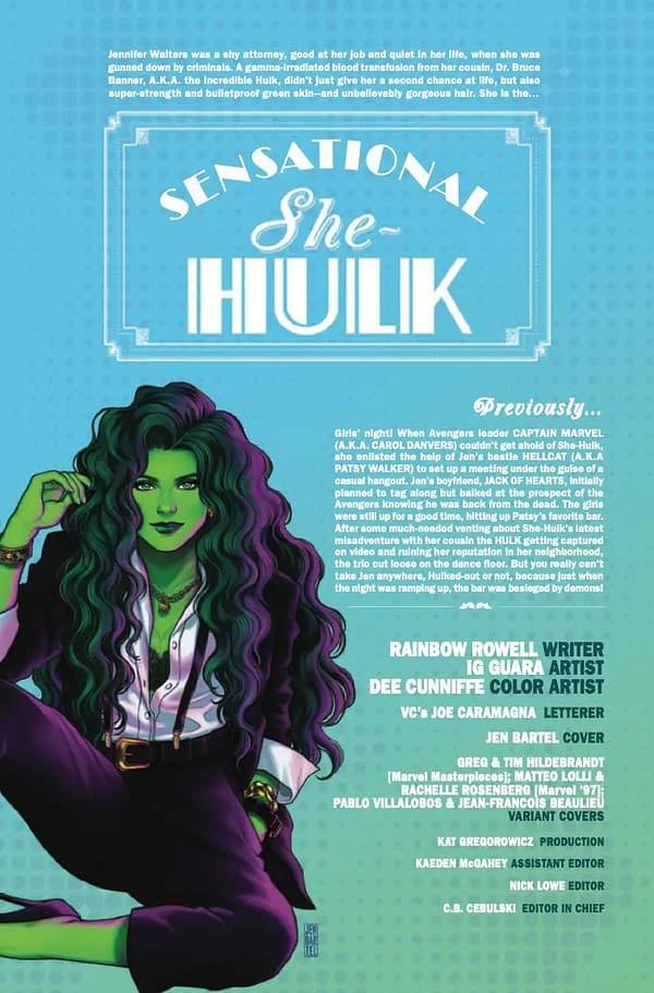 Interior preview page from SENSATIo<em></em>nAL SHE-HULK #5 JEN BARTEL COVER