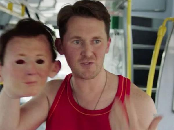 Shane Casey’s character Billy Murphy hijacks a bus