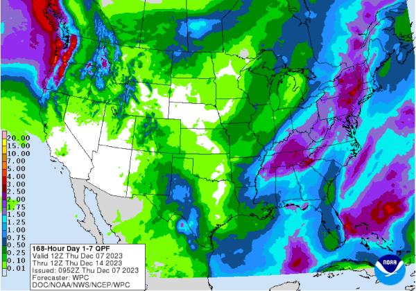 7-day precipitation outlook