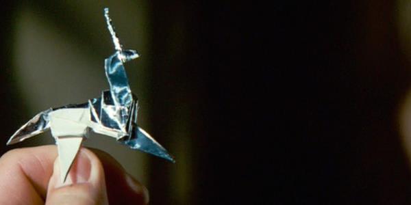 Unicorn Origami in Blade Runner