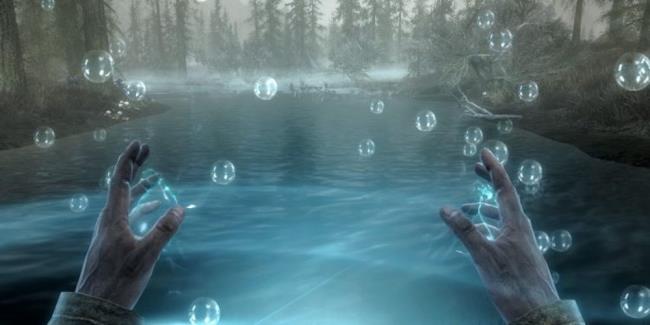 Skyrim Water Breathing Alteration Spell Casting